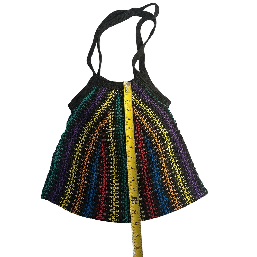 Vintage Urban Outfitters Crocheted Rainbow‎ Hobo Bag - Picture 2 of 5